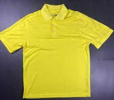 Yellow Rice Knit Polo Shirt Xlarge Child